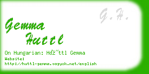 gemma huttl business card